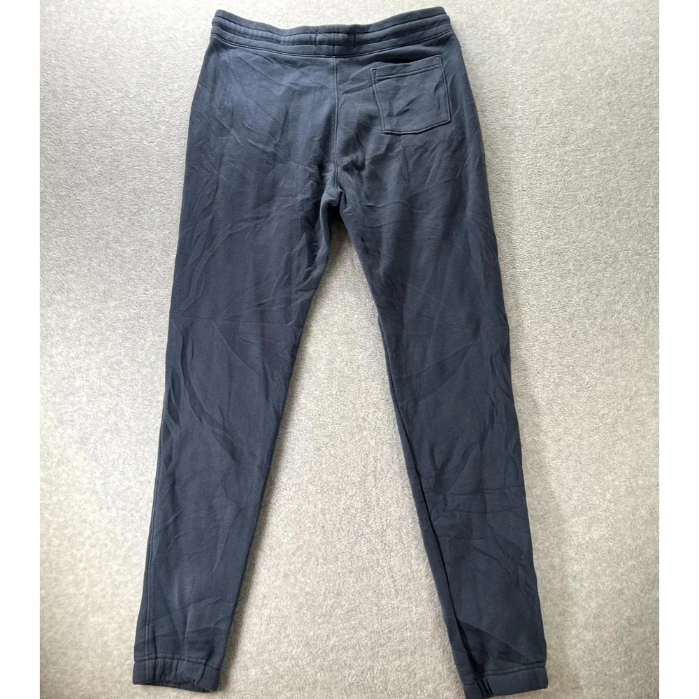 Hollister VTG Y2K Sweatpants Men Large Blue Fleece Lined Embroidered Script Logo